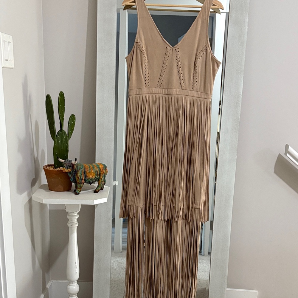 Idyllwind by Miranda Lambert beige fringe dress